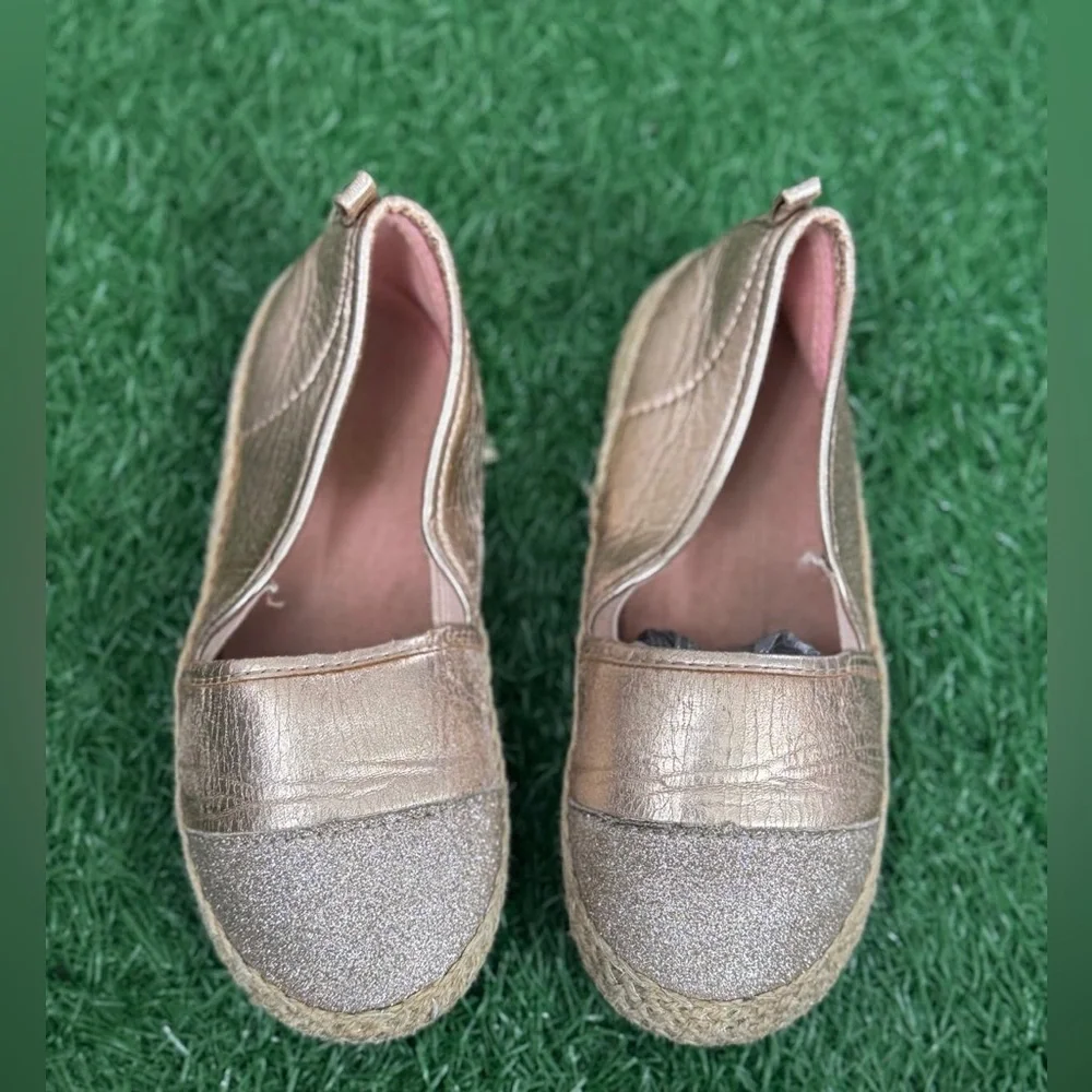 Gold Slip-On Espadrille Shoes‎ Size 1